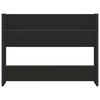 vidaXL v&aelig;gh&aelig;ngt skoskab 80x18x60 cm konstrueret tr&aelig; sort
