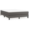 vidaXL Boxspring sengeramme 140x190 cm kunstl&aelig;der gr&aring;