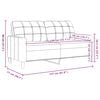 vidaXL 2-personers sofa 140 cm fl&oslash;jl bl&aring;