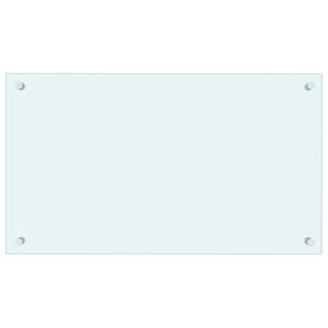 vidaXL st&aelig;nkplade 70x40 cm h&aelig;rdet glas hvid