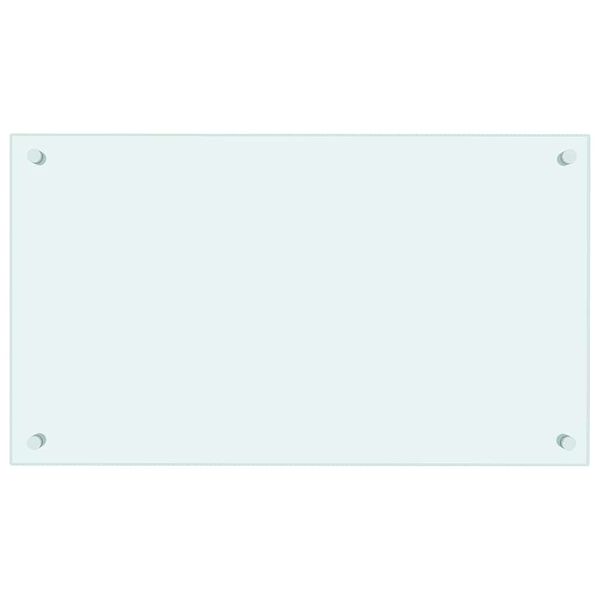 vidaXL st&aelig;nkplade 70x40 cm h&aelig;rdet glas m&aelig;lkeagtig