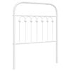 vidaXL udskiftningsgavl 75 cm metal hvid