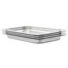 vidaXL gastronorm beholder 4 stk. GN 1/1 40 mm rustfrit st&aring;l