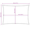 vidaXL solsejl 3x4,5 m rektangul&aelig;r oxfordstof brun