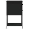 vidaXL sengeborde 2 stk. 32x42x70 cm konstrueret træ sort
