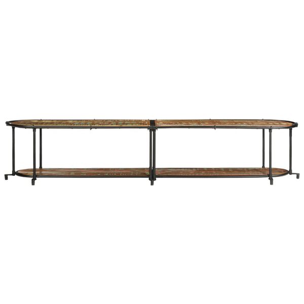 vidaXL tv-bord 200x42x40 cm massivt genbrugstr&aelig;