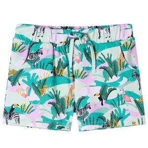 Shorts til b&oslash;rn str. 92 med snor mintgr&oslash;n