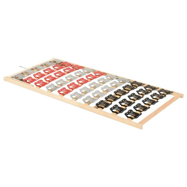 vidaXL lamelbund med 12 lameller 80x200 cm justérbar hovedende
