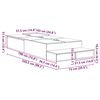 vidaXL Seng med opbevaring med skuffe artisan eg 226,5 x 75 x 31,5 cm