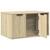 vidaXL toiletskjuler kattebakke 80x50x45 cm konstrueret tr&aelig; sonoma-eg