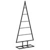 vidaXL Metal juletr&aelig; KUOPIO 90 cm Metal Sort