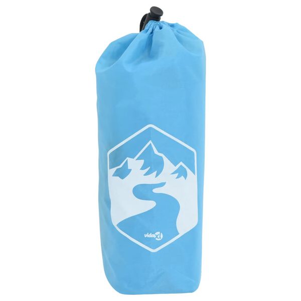 vidaXL regnponcho med hætte 223x145 cm 2-i-1 design blå