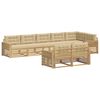 vidaXL Udend&oslash;rs sofagruppe 8 stk. Hvid og Beige Polyester