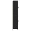 vidaXL Highboard med skuffe Sort eg 69,5 x 34 x 180 cm Konstrueret tr&aelig;