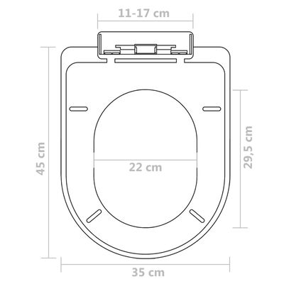 vidaXL toiletsæder med soft close-låg 2 stk. plastik hvid