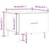 vidaXL sofabord 50x50x40 cm konstrueret tr&aelig; sort