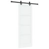 vidaXL Skyded&oslash;r ORKDAL 78 x 211 cm Konstrueret tr&aelig; Hvid og sort
