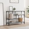 vidaXL konsolbord 100x30x75 cm konstrueret træ grå sonoma-eg