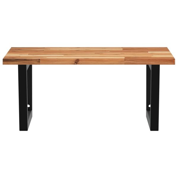 vidaXL v&aelig;gh&aelig;ngt badev&aelig;relseshylde st&aring;l og massivt akacietr&aelig;