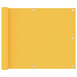 vidaXL altanafsk&aelig;rmning 75x600 cm oxfordstof gul