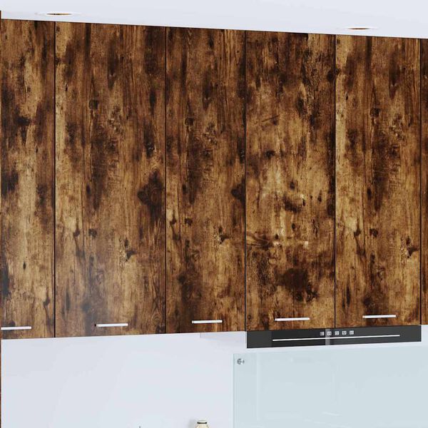 vidaXL H&aelig;ngeskab med d&oslash;r R&oslash;get eg 30 x 31 x 100 cm Konstrueret tr&aelig;