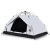 vidaXL 2-personers campingtelt kuppel quick-release m&oslash;rkl&aelig;gning hvid