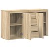 vidaXL Sideboard med skuffe Sonoma eg 120 x 36 x 69 cm Konstrueret tr&aelig;