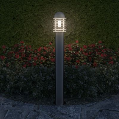 vidaXL udendørs havelampe stående rustfrit stål