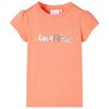 T-shirt til b&oslash;rn str. 128 neon-orange