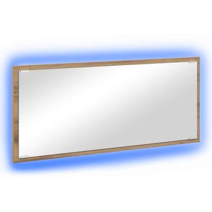 vidaXL Spejl med spejl Artisan Egetr&aelig; 90 x 8,5 x 37 cm Konstrueret tr&aelig;