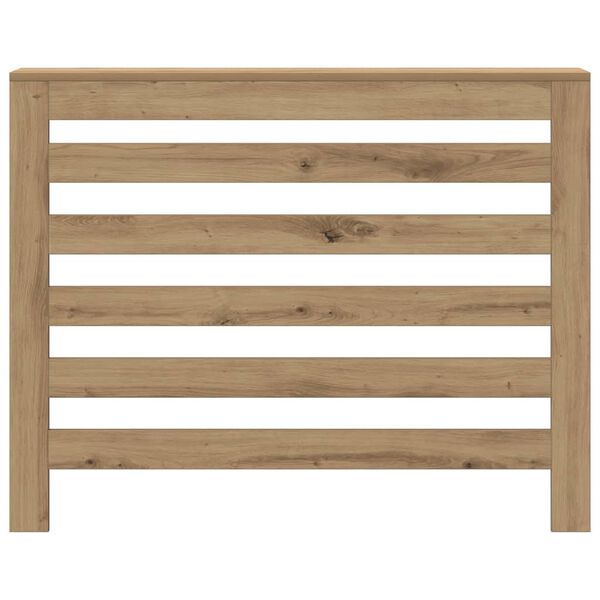 vidaXL radiatorskjuler 104x20x82 cm konstrueret tr&aelig; egetr&aelig;sfarve
