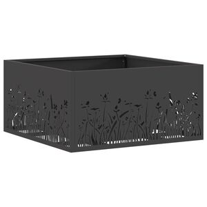 vidaXL B&aring;lsted Sort 60 x 60 x 30 cm St&aring;l