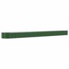 vidaXL plantekasse 620x80x36 cm galvaniseret st&aring;l gr&oslash;n