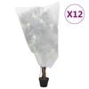 vidaXL plantebeskyttelse med snore 12 stk. 70 g/m&sup2; 0,8x1 m