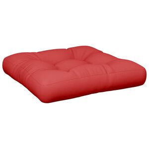 vidaxL pallehynde 58x58x10 cm stof r&oslash;d