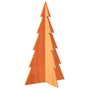 vidaXL dekorativt juletr&aelig; 80 cm massivt fyrretr&aelig; gyldenbrun