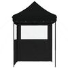 vidaXL Party Tent Sort 200 x 200 x 306 cm Oxford stof