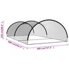 vidaXL batting cage net til baseball 900x400x250 cm polyester sort