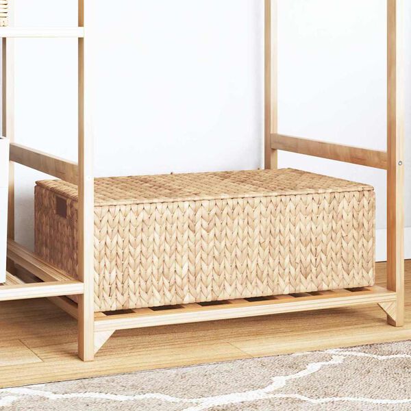 vidaXL Opbevaringskasse Naturfarvet 60 x 38 x 20 cm Vandhyacint