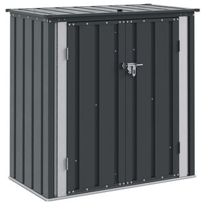 vidaXL Have Opbevaringskasse Sort 101,5 x 57 x 100,5 cm St&aring;l