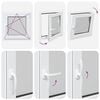 K&aelig;ldervindue RISOR Hvid 60 x 60 cm PVC og glas