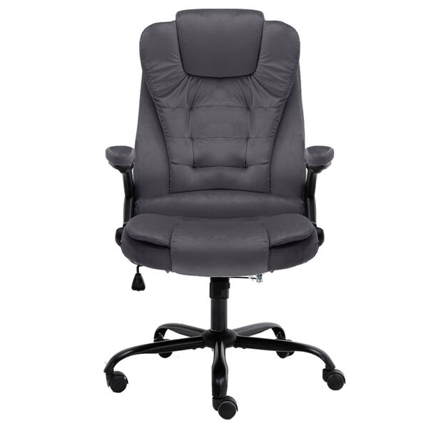 vidaXL kontorstol fl&oslash;jl m&oslash;rkegr&aring;