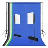 vidaXL fotostudies&aelig;t med softboxlamper og baggrunde
