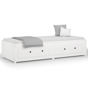 vidaXL daybed uden madras 90x200 cm massivt fyrretr&aelig; hvid