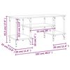 vidaXL tv-bord 102x35x45,5 cm konstrueret træ brun egetræsfarve