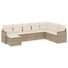 vidaXL sofas&aelig;t til haven 8 dele med hynder polyrattan beige