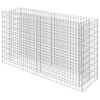 vidaXL gabion-h&oslash;jbed 180x50x100 cm galvaniseret st&aring;l
