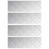 vidaXL Trappe Tread 4 stk. 60 x 20 cm S&oslash;lv Aluminium Rektangul&aelig;r