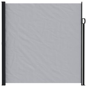 vidaXL Udtr&aelig;kkeligt side-markise Gr&aring; 300 x 220 cm Polyester