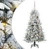vidaXL Kunstigt Hinged Juletr&aelig; med 150 LED'er Hvid 150 cm PE og PVC